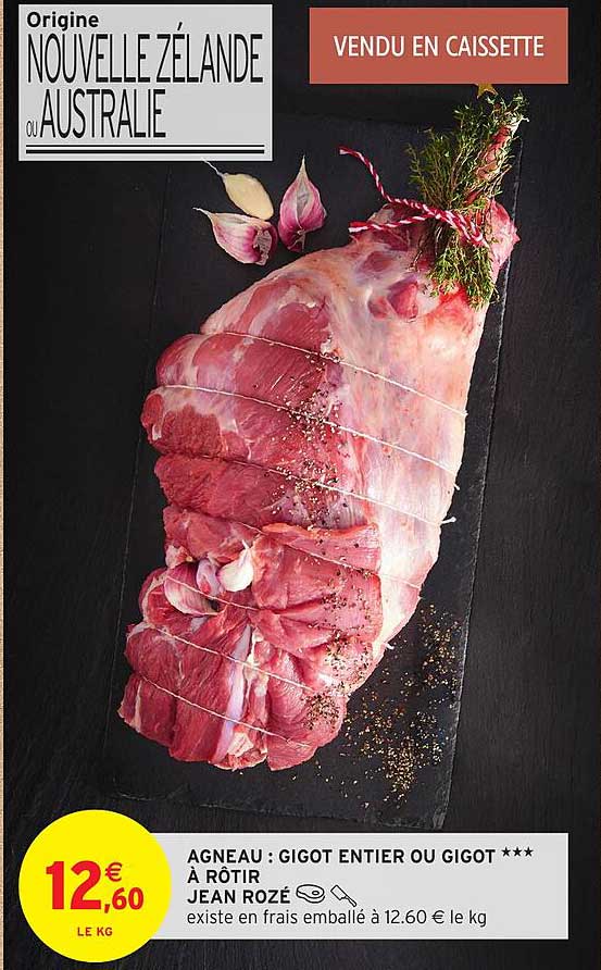 AGNEAU : GIGOT ENTIER OU GIGOT *** À RÔTIR
