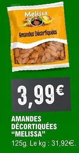 AMANDES DÉCORTIQUÉES "MELISSA"