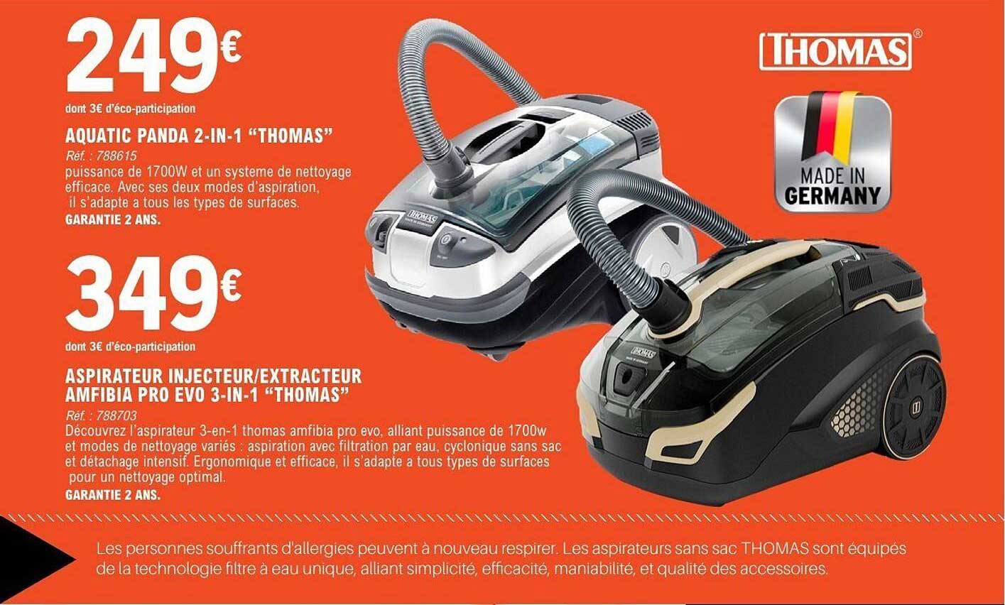 ASPIRATEUR INJECTEUR/EXTRACTEUR AMFIBIA PRO EVO 3-IN-1 "THOMAS"