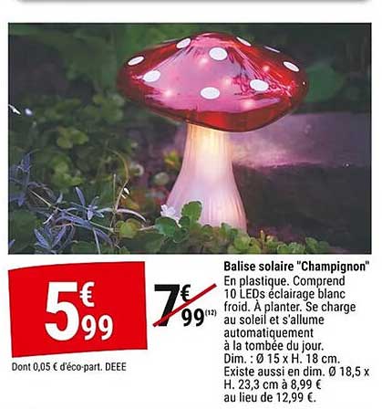 Balise solaire "Champignon"