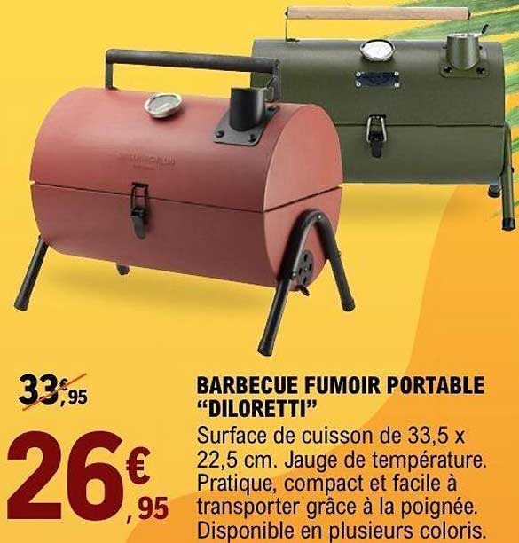 BARBECUE FUMOIR PORTABLE "DILORETTI"