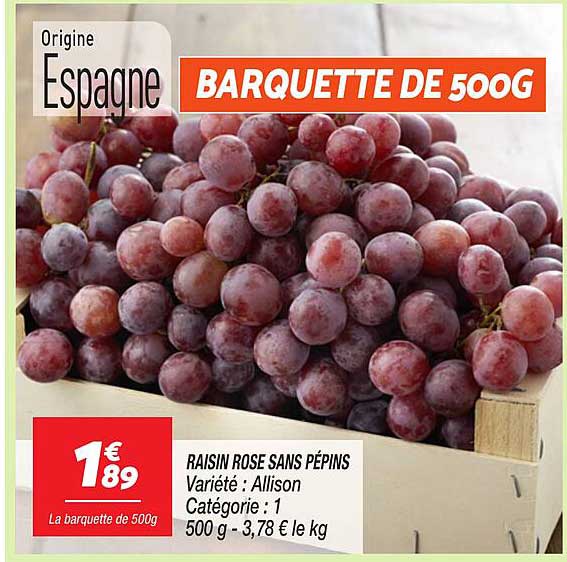 BARQUETTE DE 500G