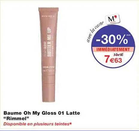 Baume Oh My Gloss 01 Latte “Rimmel”