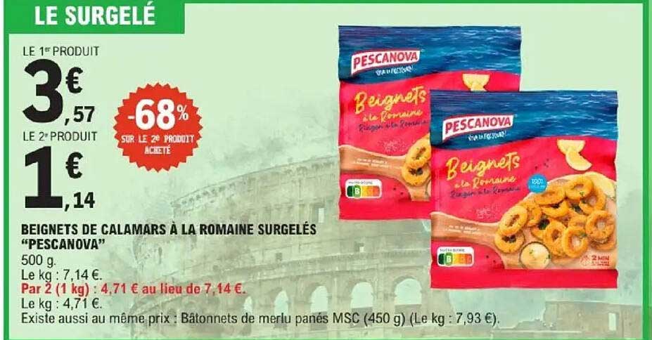 Beignets de calamars à la romaine surgelés "PESCANOVA"