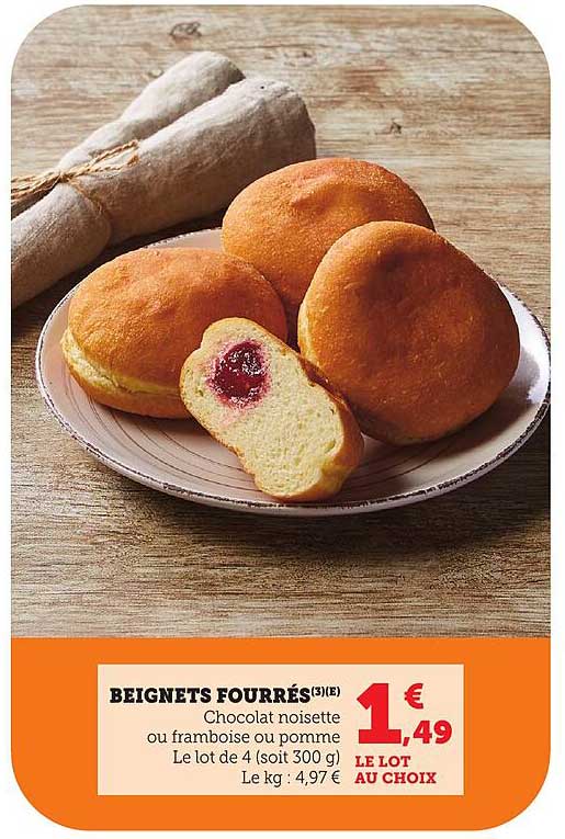 BEIGNETS FOURRÉS(3)(IE)