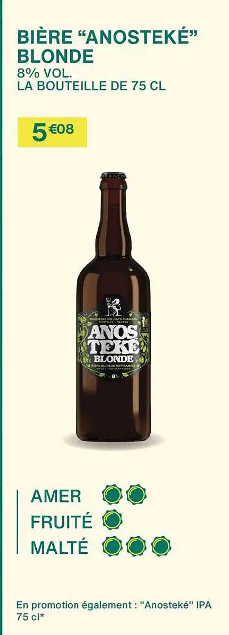 BIÈRE “ANOSTEKÉ” BLONDE