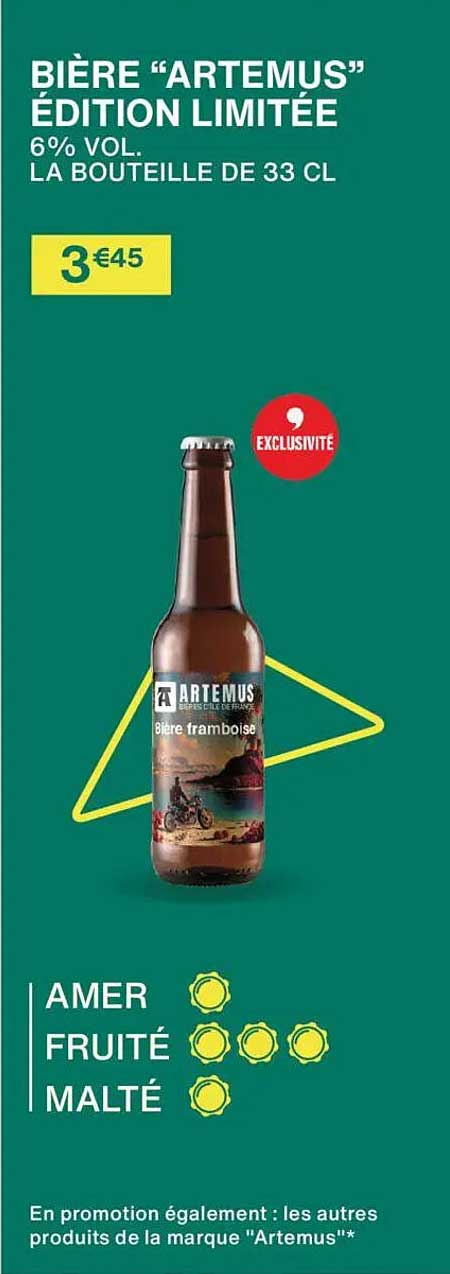 BIÈRE “ARTEMUS” ÉDITION LIMITÉE