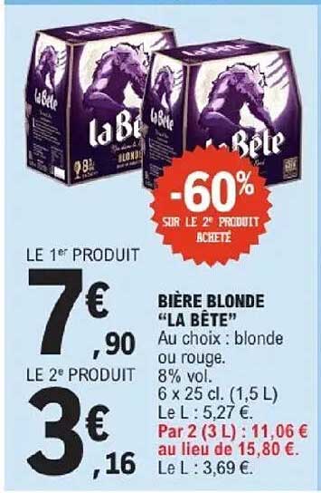 BIÈRE BLONDE “LA BÊTE”