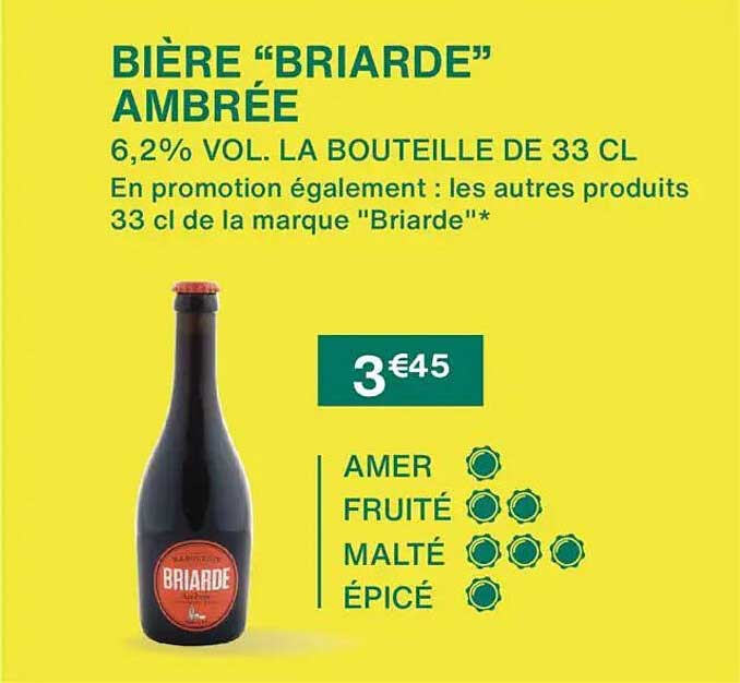 BIÈRE “BRIARDE” AMBRÉE