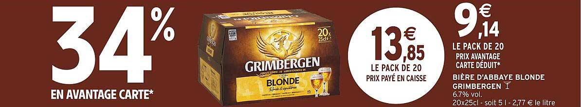 Bière d'Abbaye Blonde Grimbergen