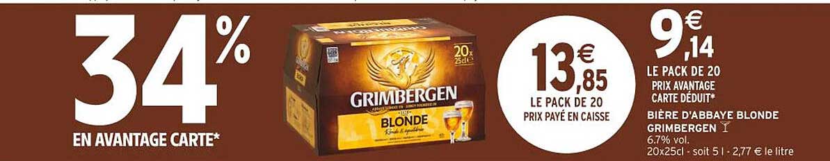 Bière d’Abbaye Blonde Grimbergen