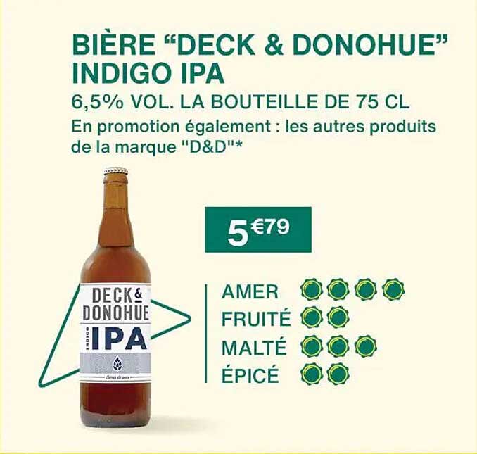 BIÈRE “DECK & DONOHUE” INDIGO IPA