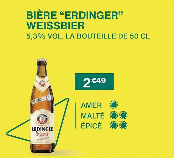 BIÈRE “ERDINGER” WEISSBIER