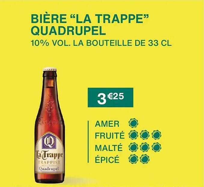 BIÈRE “LA TRAPPE” QUADRUPEL