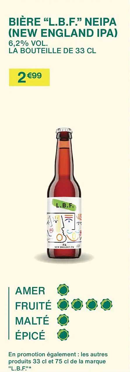 BIÈRE "L.B.F." NEIPA (NEW ENGLAND IPA)