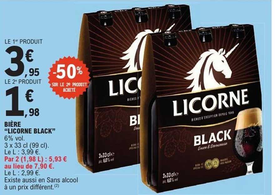 Bière 'Licorne Black'