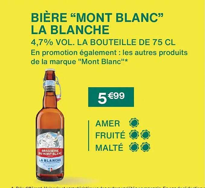 BIÈRE “MONT BLANC” LA BLANCHE