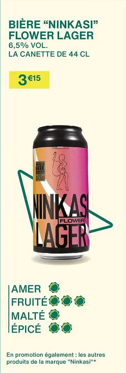 BIÈRE “NINKASI” FLOWER LAGER