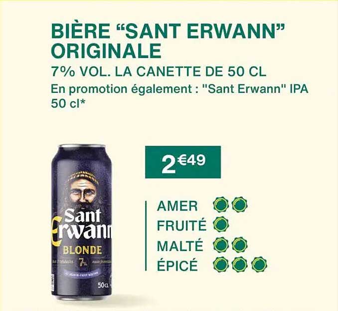 BIÈRE “SANT ERWANN” ORIGINALE