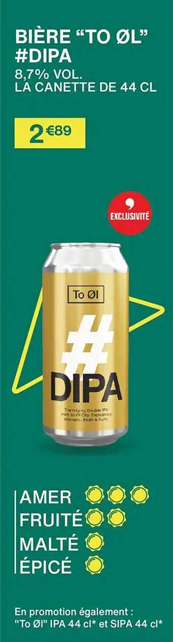BIÈRE “TO ØL” #DIPA