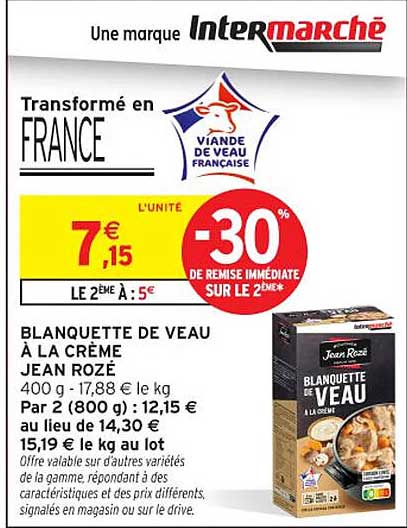 BLANQUETTE DE VEAU À LA CRÈME JEAN ROZÉ