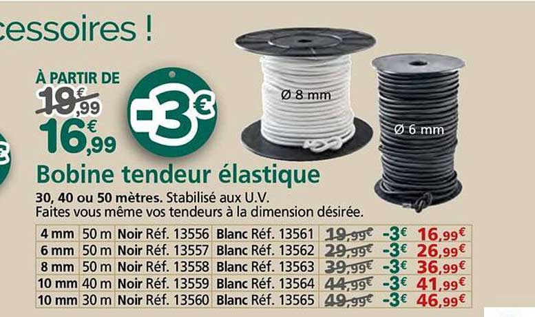 Bobine tendeur élastique