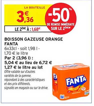 BOISSON GAZEUSE ORANGE FANTA