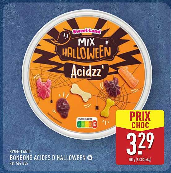 BONBONS ACIDES D'HALLOWEEN