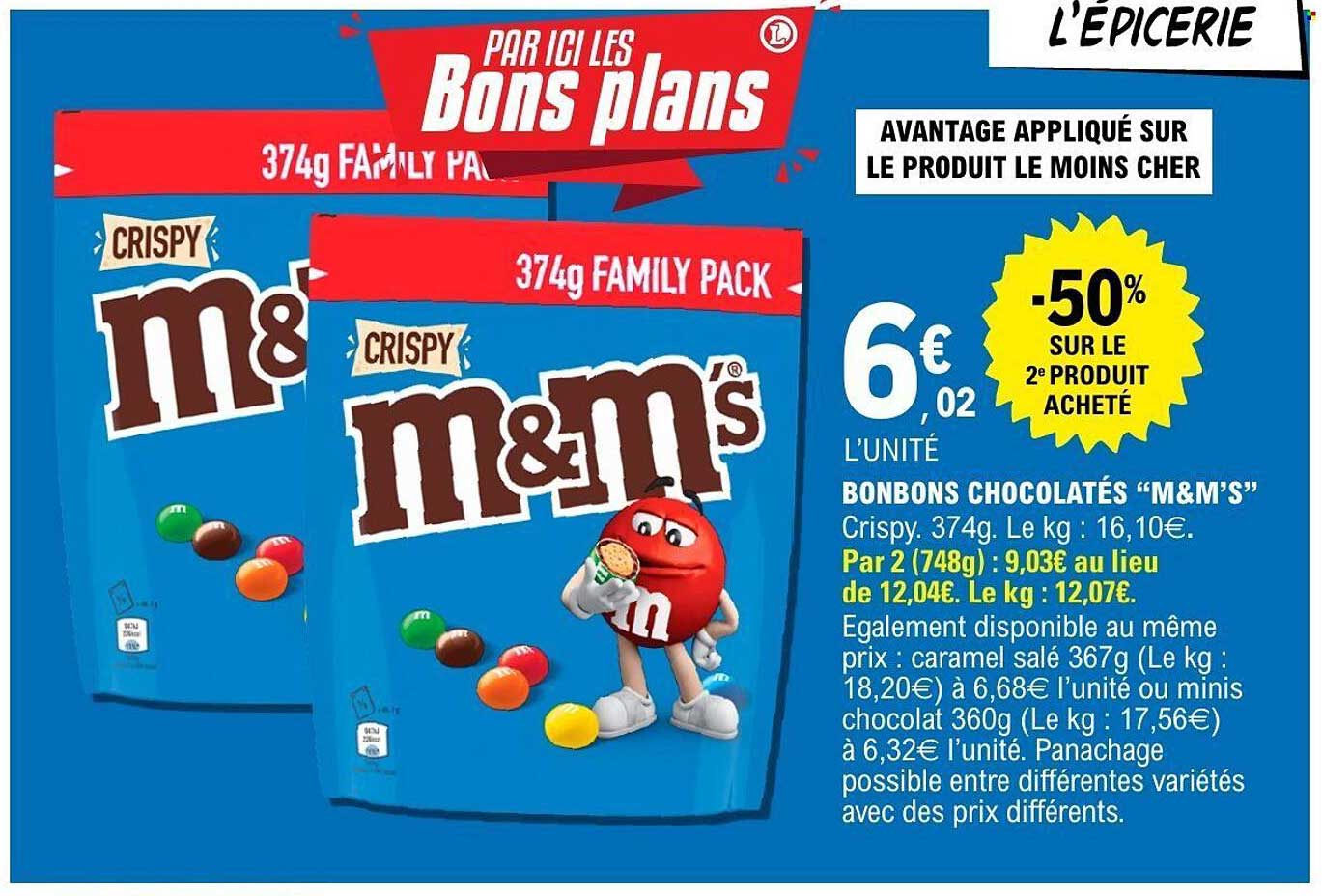 Bonbons Chocolatés "M&M'S"
