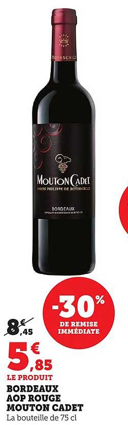 Bordeaux AOP Rouge Mouton Cadet