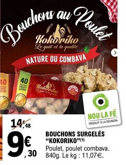 BOUCHONS SURGELÉS "KOKORIKO"