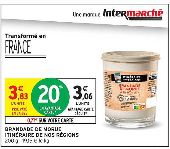 BRANDADE DE MORUE ITINÉRAIRE DE NOS RÉGIONS