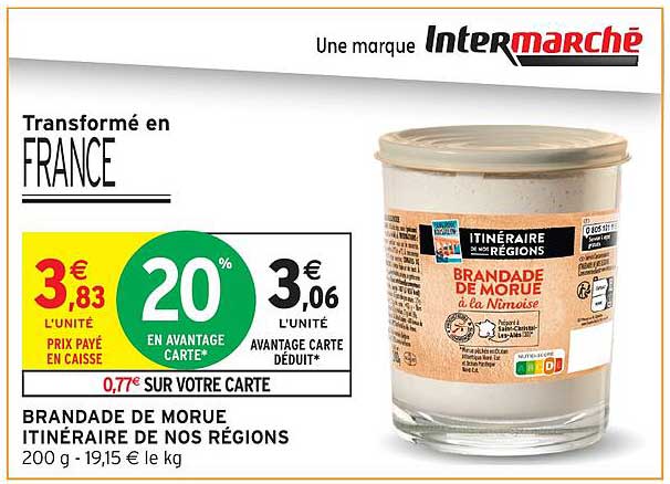BRANDADE DE MORUE ITINÉRAIRE DE NOS RÉGIONS
