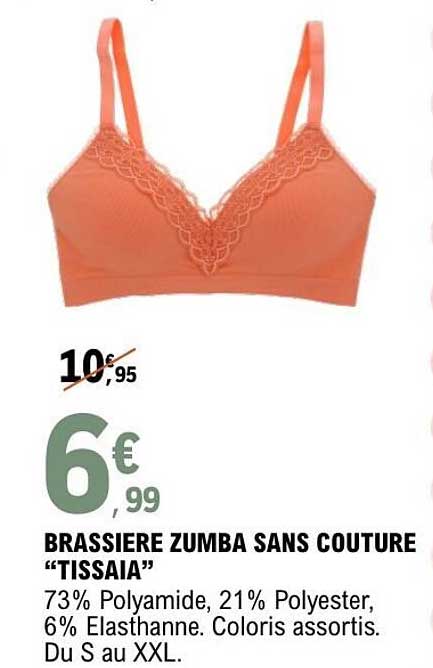 BRASSIERE ZUMBA SANS COUTURE “TISSAIA”
