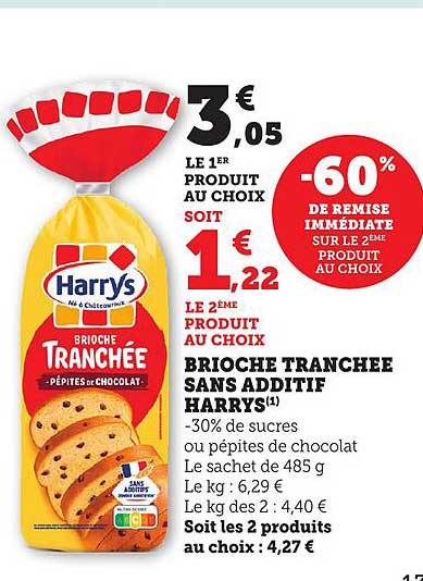 Brioche Tranchée Sans Additif Harry's