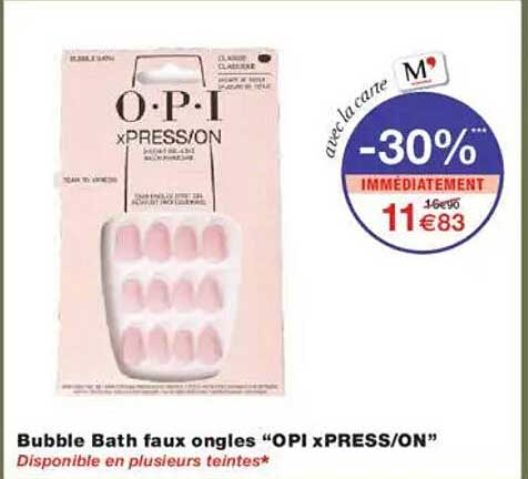 Bubble Bath faux ongles "OPI xPRESS/ON"