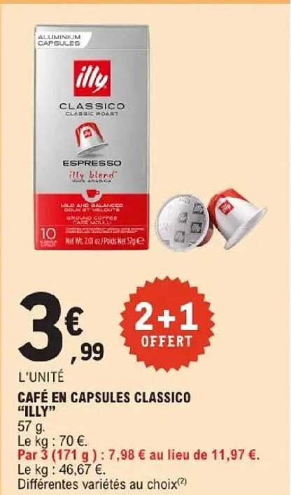 CAFÉ EN CAPSULES CLASSICO “ILLY”