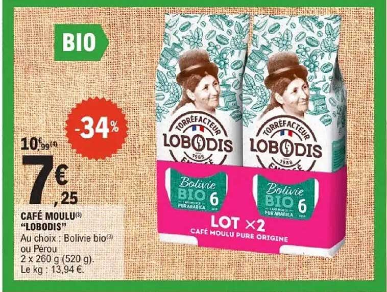 CAFE MOULU "LOBODIS"