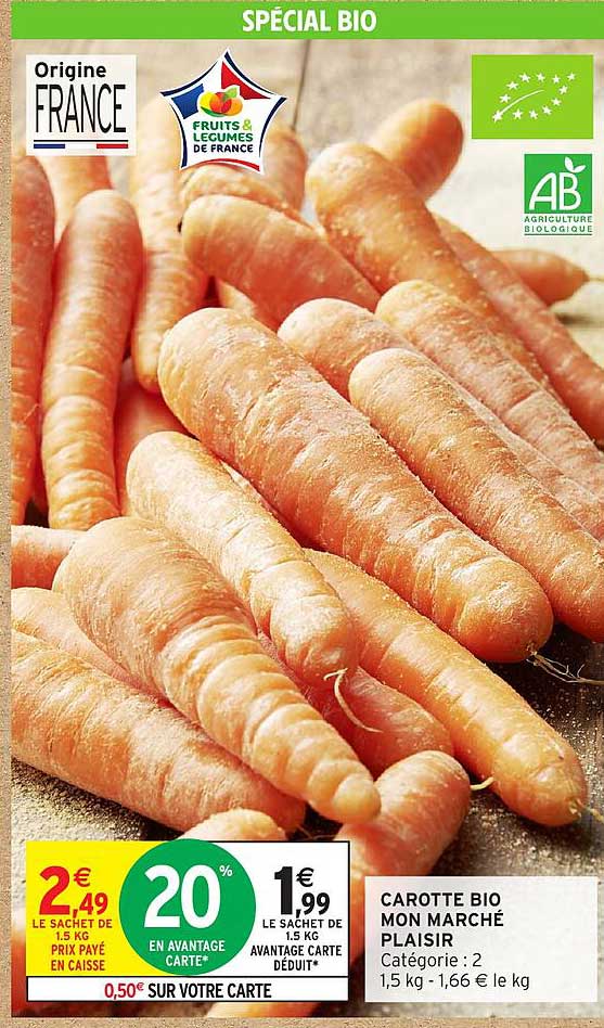 CAROTTE BIO MON MARCHÉ PLAISIR