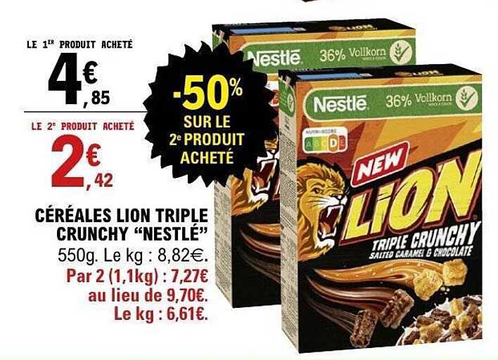 Céréales Lion Triple Crunchy “Nestlé”