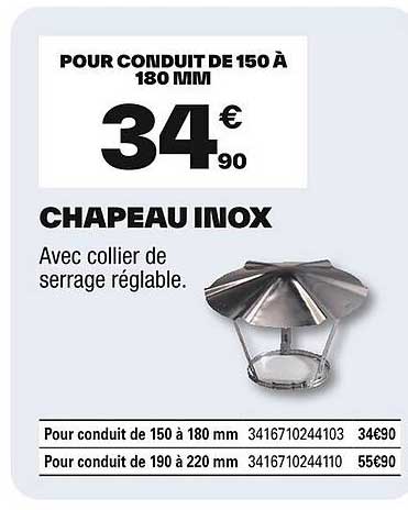 CHAPEAU INOX