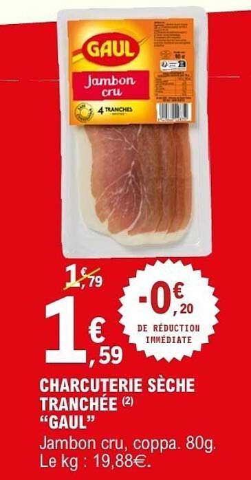 CHARCUTERIE SÈCHE TRANCHÉE (2) "GAUL"