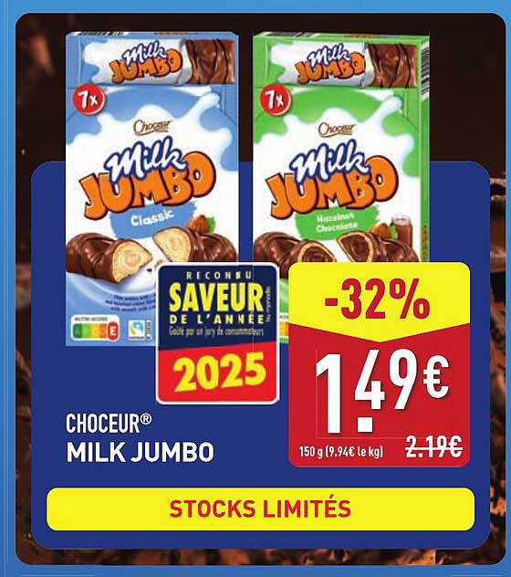 CHOCEUR® MILK JUMBO