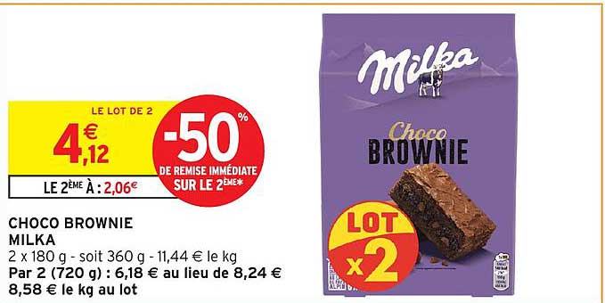 CHOCO BROWNIE MILKA