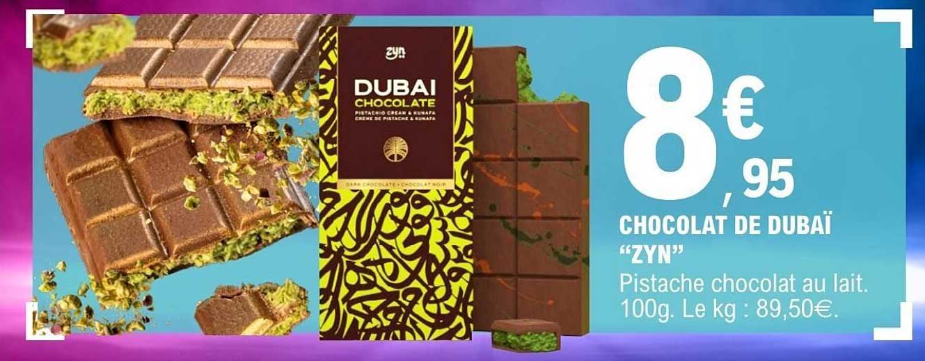 CHOCOLAT DE DUBAÏ “ZYN”