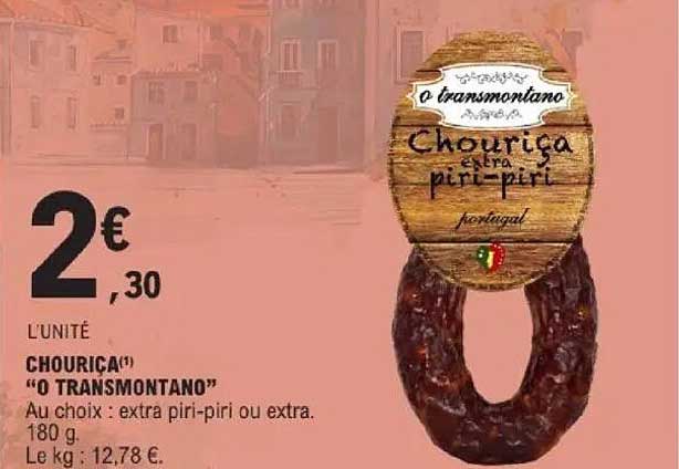 Chouriça "O Transmontano" extra piri-piri