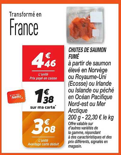 CHUTES DE SAUMON FUMÉ