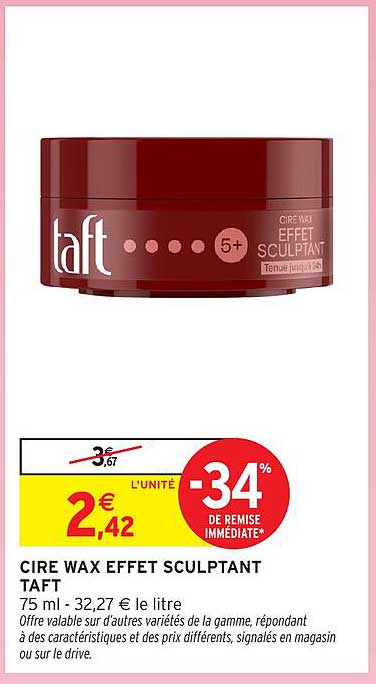 CIRE WAX EFFET SCULPTANT TAFT
