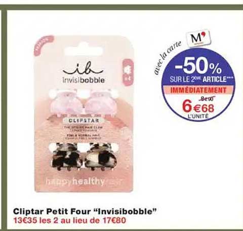 Cliptar Petit Four "Invisibobble"