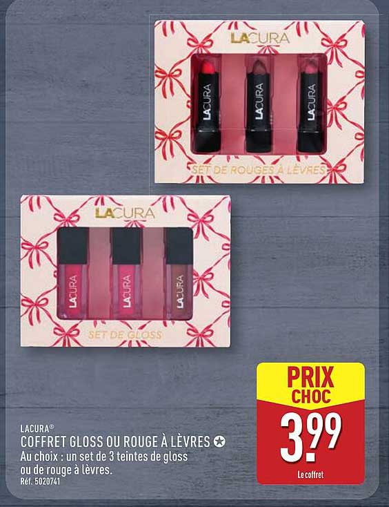 COFFRET GLOSS OU ROUGE À LÈVRES